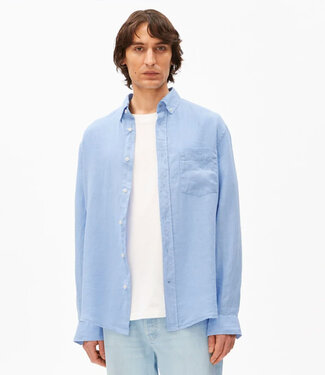 ARMEDANGELS ARMEDANGELS linnen overhemd ERIC WEDGEWOOD