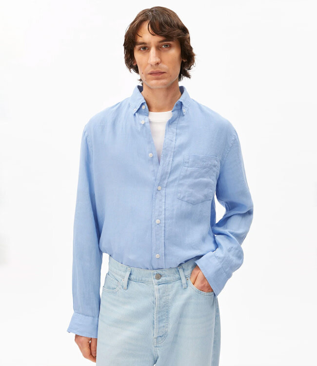 ARMEDANGELS linnen overhemd ERIC WEDGEWOOD