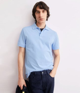 ARMEDANGELS ARMEDANGELS polo shirt MAARIO WEDGEWOOD biologisch katoen