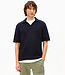 ARMEDANGELS polo shirt BOUCLE NIGHT biologisch katoen mix