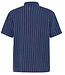 Linnen korte mouw overhemd PAUL STRIPES pure linnen KCA