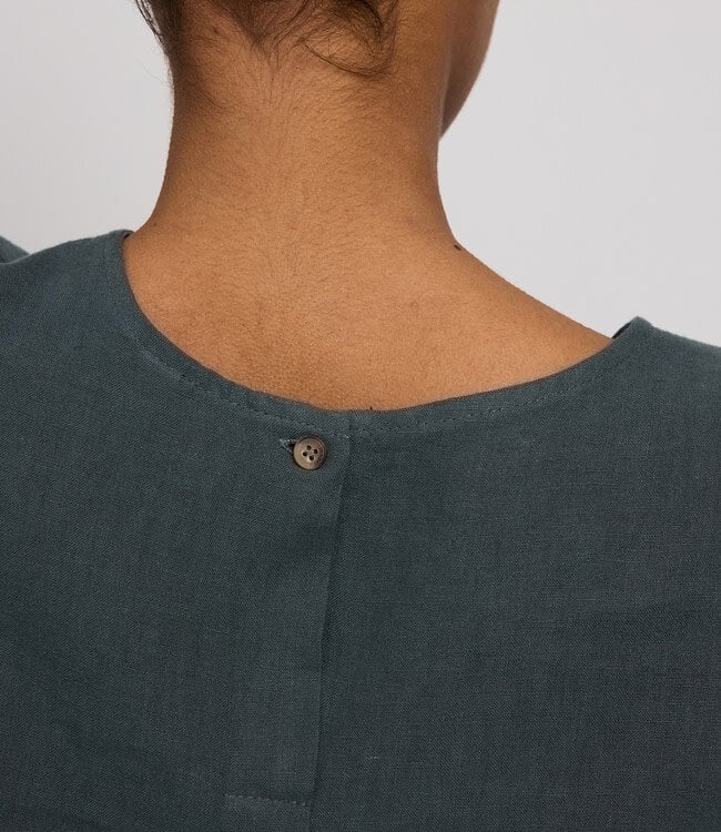 MAZINE mouwloze top LAURA BOTTLE van pure linnen