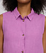 MAZINE linnen mouwloze blouse ROOS VIOLET PINK