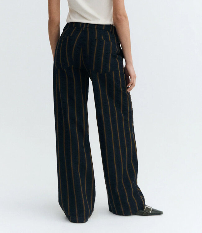 THINKING MU seersucker broek SERENA biologisch katoen