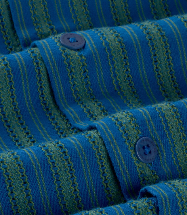 THINKING MU gestreept overhemd HARU WINDSOR biokatoen