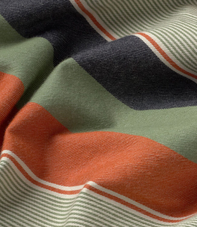 THINKING MU korte broek GASPER STRIPES biokatoen