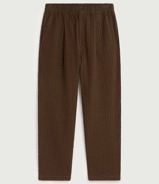 THINKING MU THINKING MU seersucker broek LUC WOOD biologisch katoen