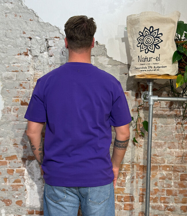 ARMEDANGELS shirt MAARKOS PURPLE biologisch katoen
