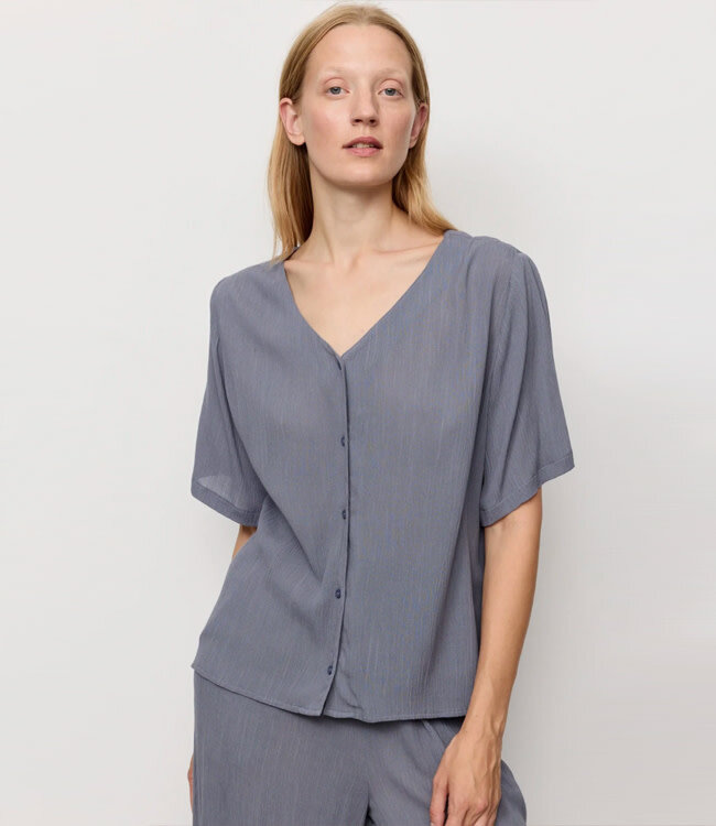 RECOLUTION v-hals Blouse SPIREA DOVE ecovero crepe