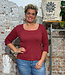 TRANQUILLO gestreept shirt LOLLY RED van tencel katoen