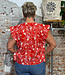 LANIUS blouse top EMMA BLOOM met volant
