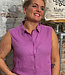 MAZINE linnen mouwloze blouse ROOS VIOLET PINK