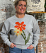 THINKING MU geborduurde sweater JODIE POPPY bio katoen