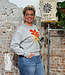 THINKING MU geborduurde sweater JODIE POPPY bio katoen