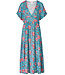 HIMALAYA maxi jurk ERIN FLOWERS BLUE met print van modal