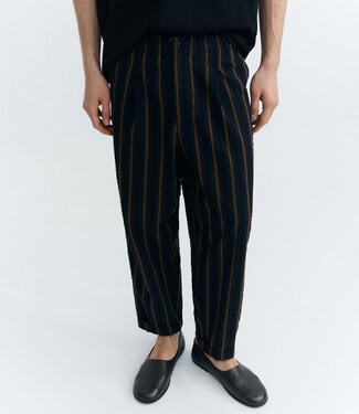 THINKING MU THINKING MU seersucker broek LUC PORTBOU biologisch katoen