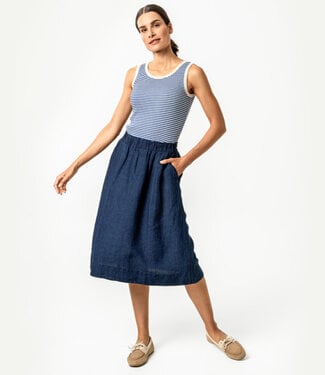 Living Crafts LIVING CRAFTS pure linnen rok RAFAELA INDIGO