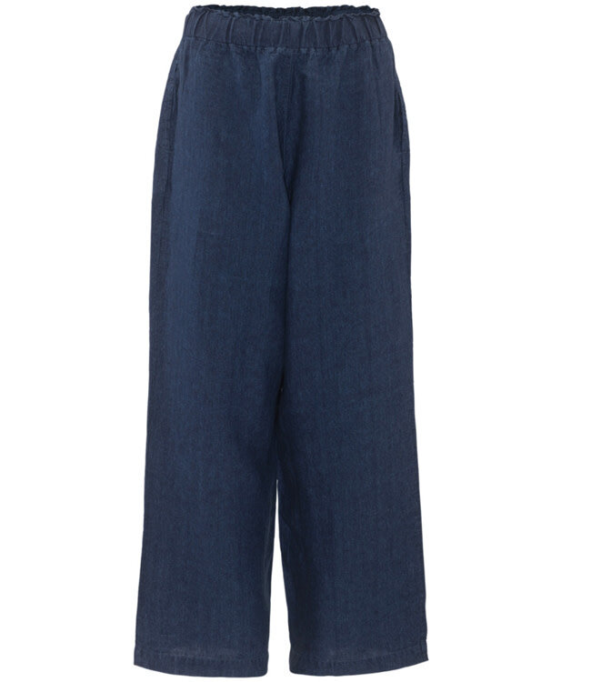 LIVING CRAFTS pure linnen broek LINA INDIGO