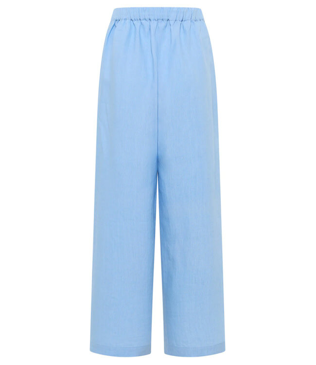 TRANQUILLO linnen broek met plooien BLUE
