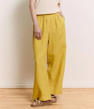 Tranquillo TRANQUILLO linnen broek met plooien MANGO