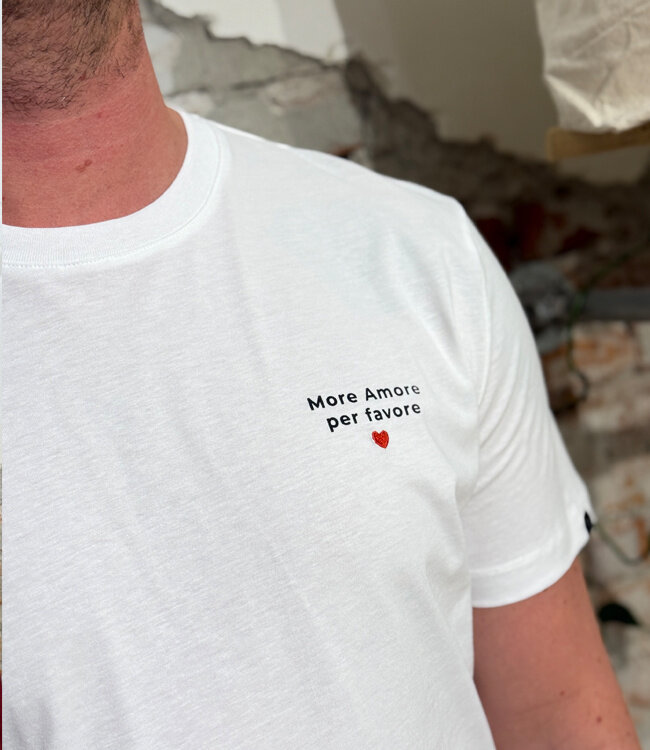 RECOLUTION shirt EMIEL MORE AMORE biologisch katoen