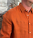 linnen overhemd WAHID BRICK garment dyed KCA
