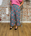 HIMALAYA broek MOLO FLOWERS BLUE met print van modal
