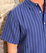 Linnen korte mouw overhemd PAUL STRIPES pure linnen KCA