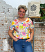 HIMALAYA linnen blouse top FLOWERFIELD met print