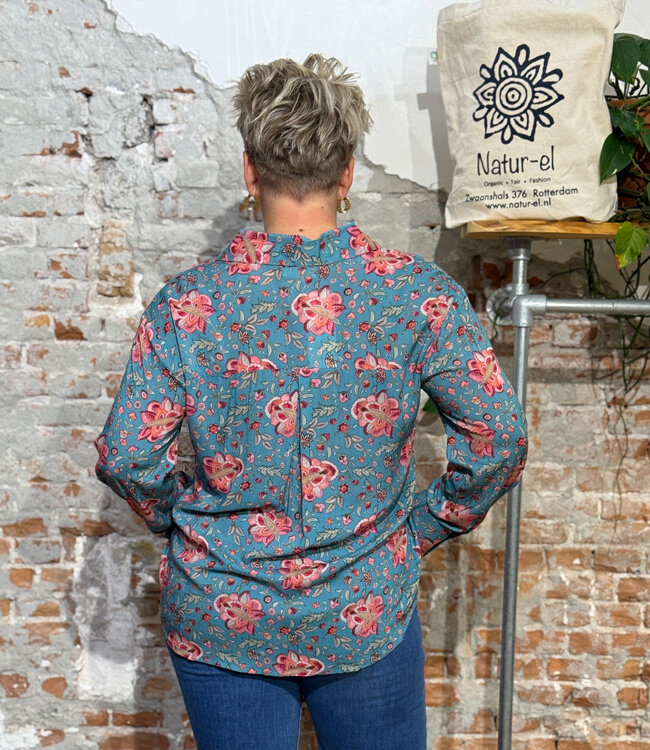 HIMALAYA blouse PREA FLOWER met print van modal
