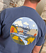T-shirt met print CAMPING INDIGO biologisch katoen KCA