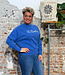 THINKING MU sweater BONNIE KOBALT biologisch katoen