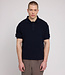 MAZINE gebreide polo shirt INDIGO van biologisch katoen