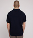 MAZINE gebreide polo shirt INDIGO van biologisch katoen