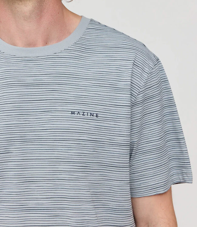 MAZINE gestreept shirt WOBBLY ICE van biologisch katoen