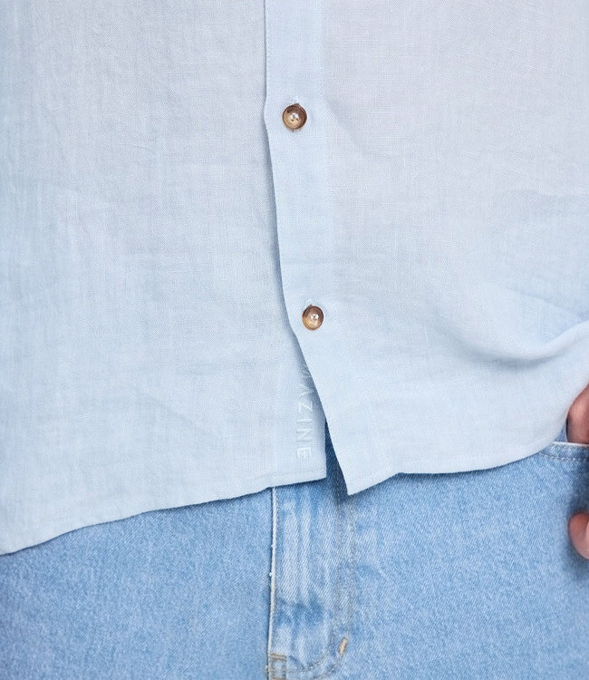 MAZINE linnen overhemd CAREL BLUE  lange mouw