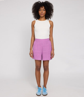 MAZINE MAZINE korte pure linnen broek NALA VIOLET