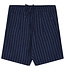 KnowledgeCottonApparel !00% linnen korte broek NELIS STRIPES BLUE kca