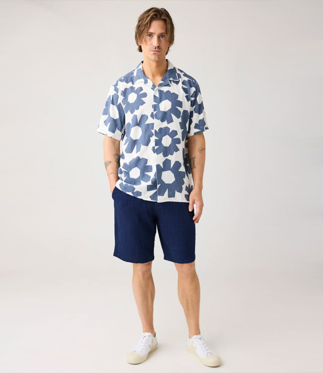 Korte broek van mousseline FINN NAVY biologisch katoen