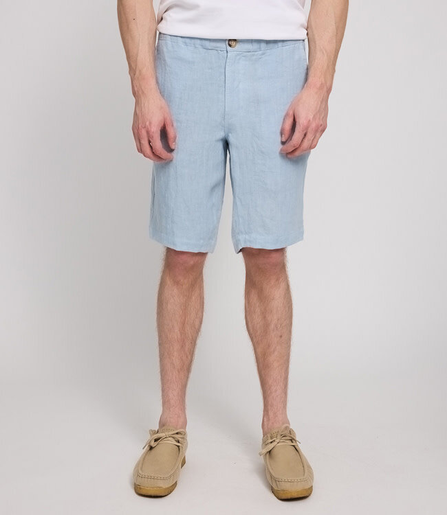 MAZINE linnen korte broek EVAN BLUE bermuda
