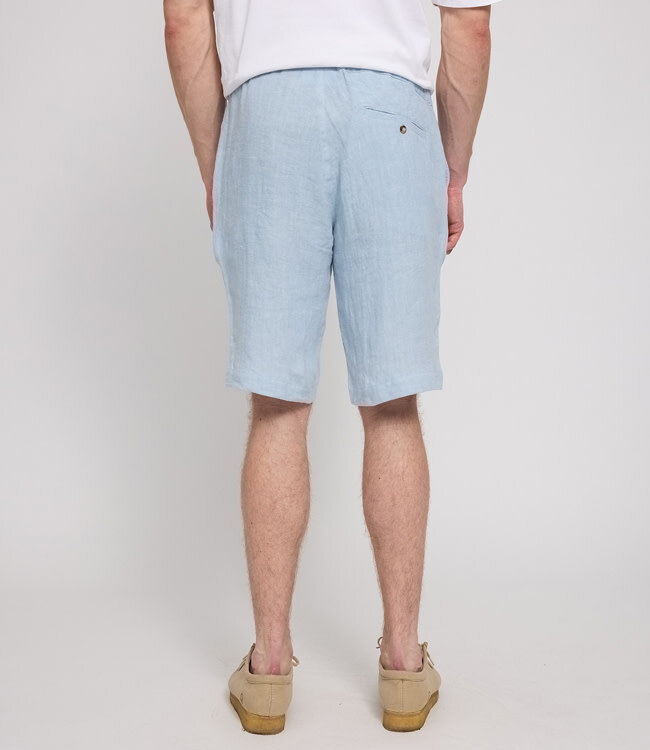 MAZINE linnen korte broek EVAN BLUE bermuda