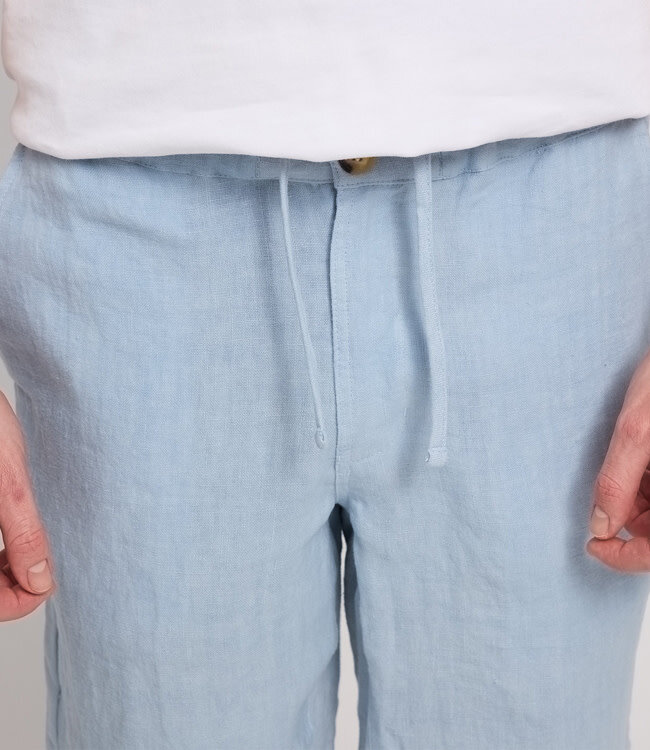 MAZINE linnen korte broek EVAN BLUE bermuda