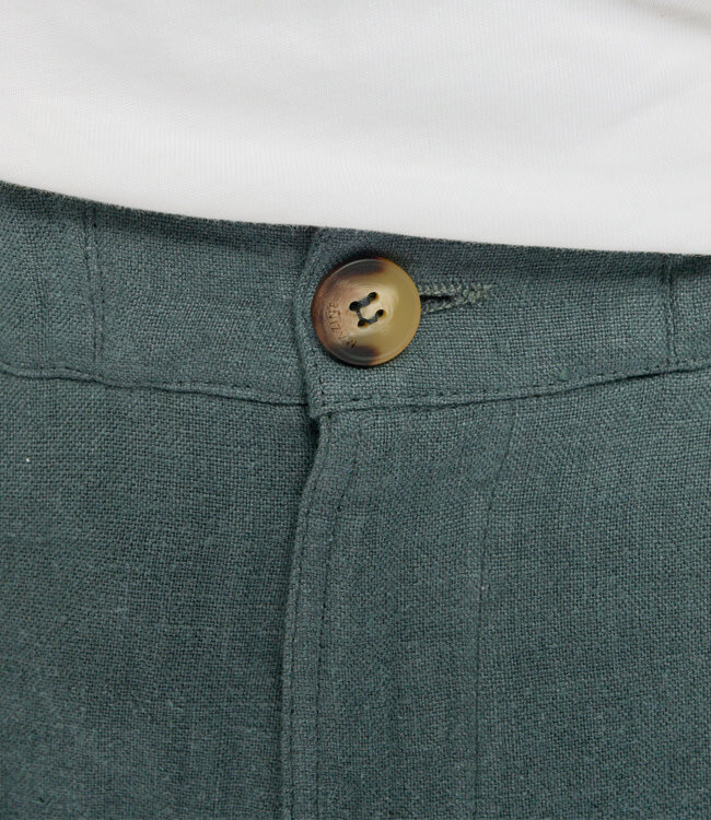 MAZINE lange linnen broek RIK BOTTLE pure linnen