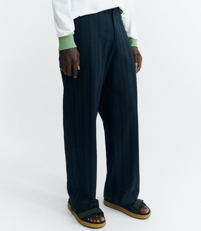 THINKING MU broek MARC STRIPES biologisch katoen