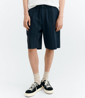 THINKING MU THINKING MU korte broek GASPER STRIPES biokatoen