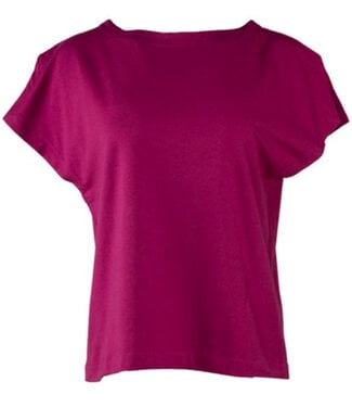 Anukoo ANUKOO shirt met split in mouw LIVA FRAMBOOS biologisch katoen