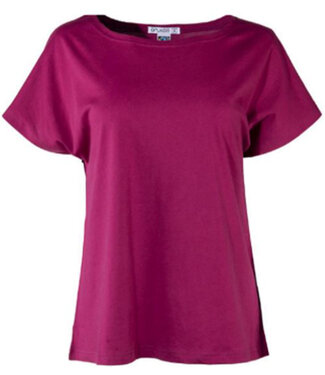 Anukoo ANUKOO shirt met kapmouw JUUL FRAMBOOS biologisch katoen