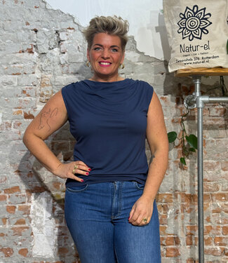 Madness MADNESS waterval hals top THERA NAVY van ecovero