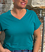 MADNESS v-hals shirt DIONE TEAL van ecovero