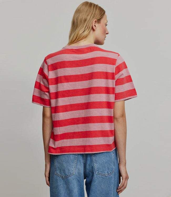 RECOLUTION gestreept shirt AZOLA PEONY biologisch katoen